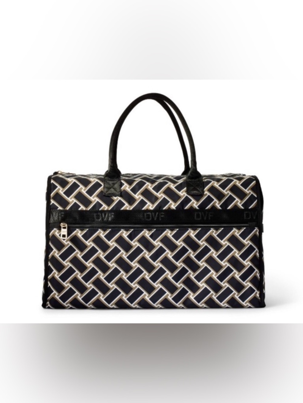 Diane Von Furstenberg Neutral Vintage Weave Weekender - Picture 5 of 8